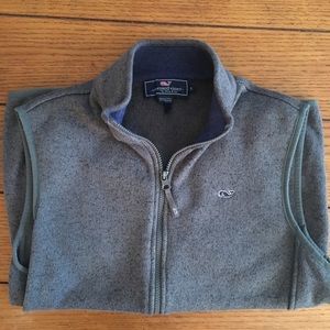 Vineyard vines fleece vest